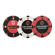 Odyssey Poker Chip Ball Marker (3 Pack)